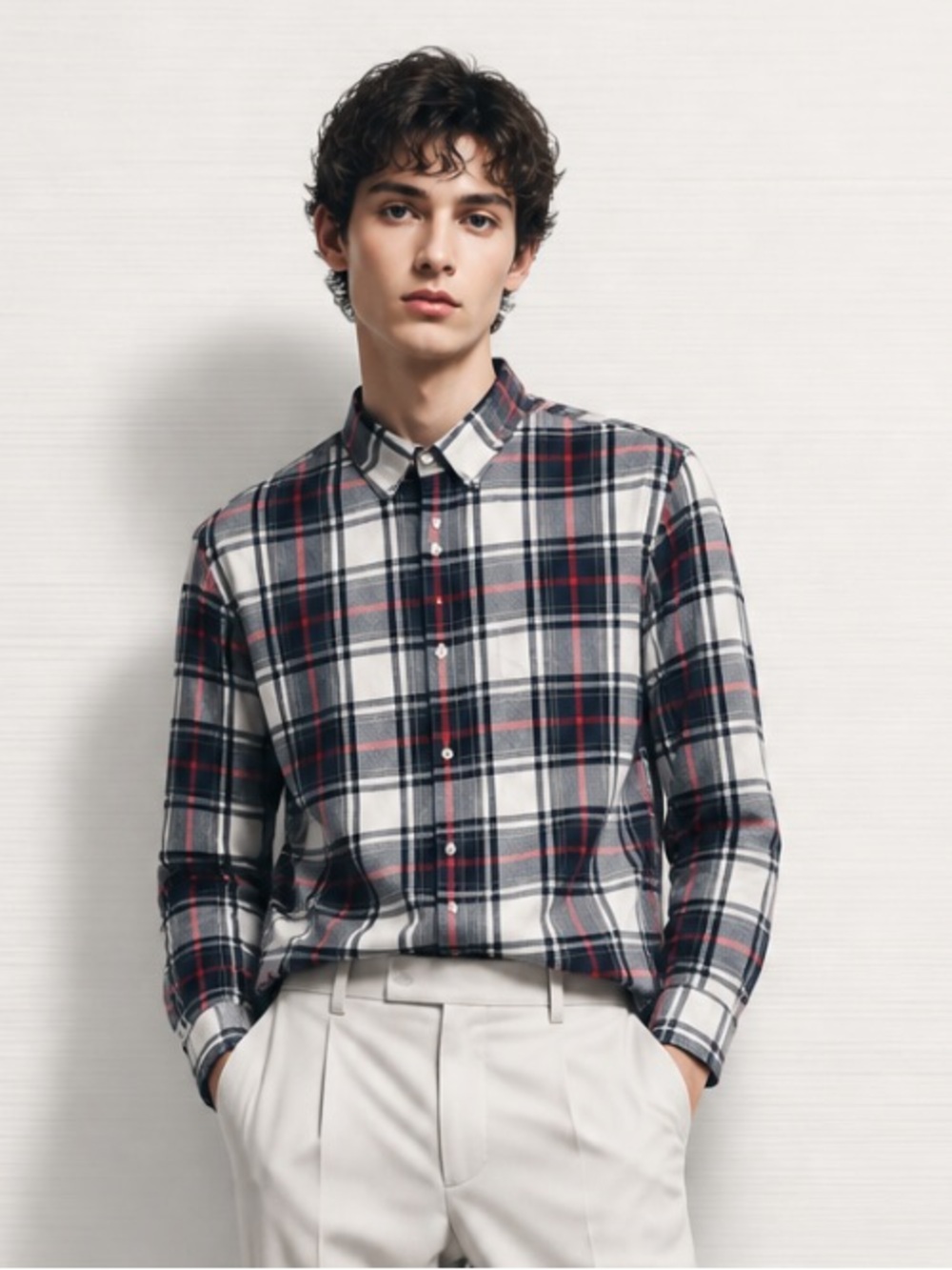 J CREW Men’s Shirt Tartan Plaid Button Down Preppy Rugged Medium